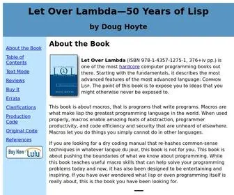Letoverlambda.com(Let Over Lambda) Screenshot