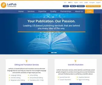 Letpub.com(Scientific Editing Services) Screenshot