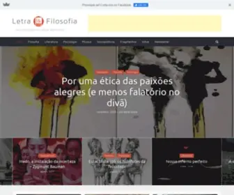Letraefilosofia.com.br(Letra e Filosofia) Screenshot