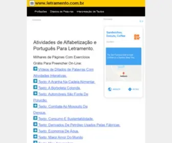 Letramento.com.br(Atividades) Screenshot