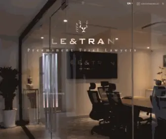 Letranlaw.com(Le & Tran) Screenshot