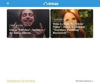 Letras.com.br(Letras de músicas e músicas para ouvir) Screenshot