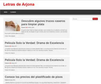 Letrasdearjona.com.ar(Letras de Arjona) Screenshot