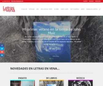 Letrasenvena.com(La Revista Letras en Vena) Screenshot