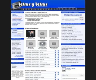 Letrasyletras.com(Letras de canciones y videos musicales) Screenshot