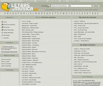 Letrasymusica.es(Letras) Screenshot