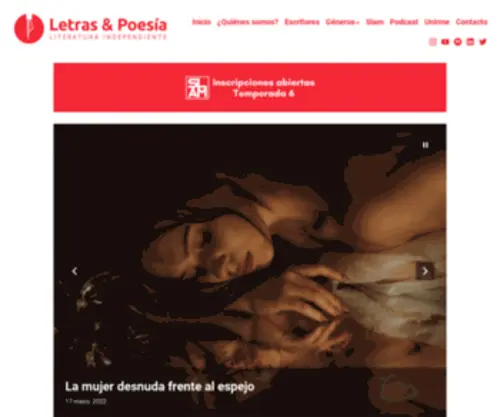 Letrasypoesia.com(Letras & Poesía) Screenshot