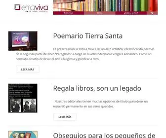 Letraviva.com(Letra Viva) Screenshot