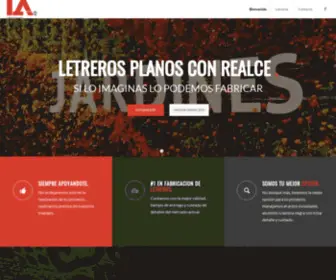 Letrerosdeacero.com(Letreros) Screenshot