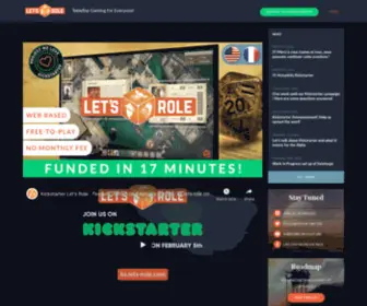 Lets-Role.com(TableTop Gaming for Everyone) Screenshot