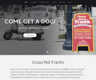 Letsbefrankdogs.com(Let’s be Frank Dogs) Screenshot