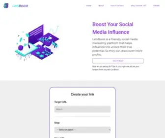 Letsboost.net(Advance Social Media Marketing Tool) Screenshot