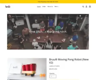 Letsbruu.com(Bruu, A Moving Beer Pong Robot) Screenshot