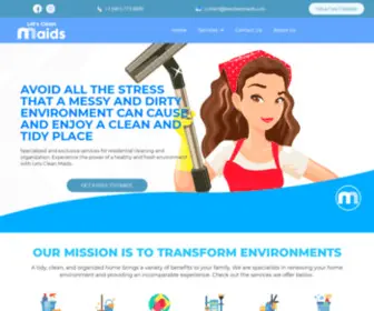 Letscleanmaids.com(We Provide Cleaning Services For Your Home or Business) Screenshot