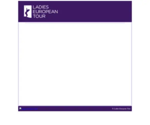 Letscoring.com(The Ladies European Tour Website) Screenshot