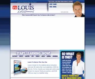 Letsdancelouis.com(Learn to dance) Screenshot