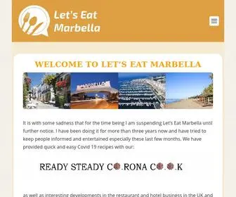 Letseatmarbella.com(Let's Eat Marbella) Screenshot