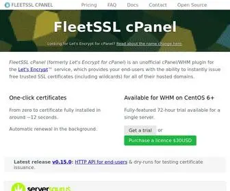 Letsencrypt-For-Cpanel.com(FleetSSL cPanel) Screenshot