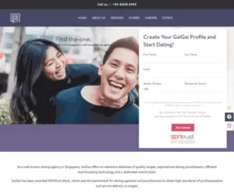 Letsgaigai.com(Singapore's Largest Dating Agency) Screenshot