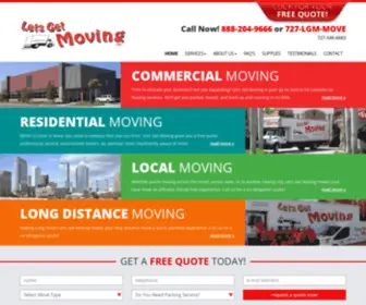 Letsgetmovingfl.com(Tampa Florida Moving Company) Screenshot