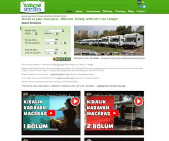 Letsgocamper.com(Campervan Hire TURKEY) Screenshot