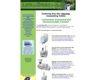 Letsgogreen.com(Composting Toilets) Screenshot
