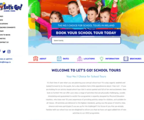 Letsgoschooltours.ie(Let's Go) Screenshot