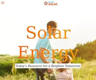 Letsgosolar.com(Consumer Guide to Home Solar Panels) Screenshot
