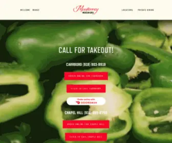 Letsgotomonterrey.com(Monterrey Mexican Grill) Screenshot