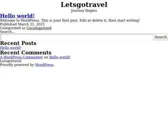 Letsgotravell.com(Journey Begins) Screenshot