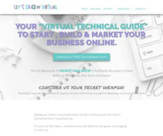 LetsgrowVirtual.com(Lead Generation Strategy for Coaches and Consultants) Screenshot