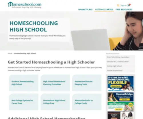 Letshomeschoolhighschool.com(Guide to Homeschool High School) Screenshot