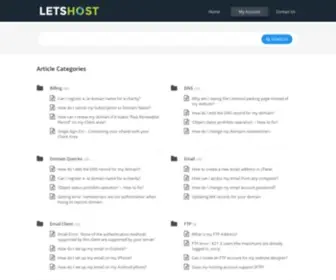 Letshostsupport.com(LetsHost) Screenshot