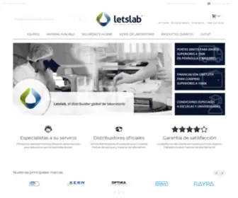 Letslab.com(Distribuidor global de material de laboratorio) Screenshot