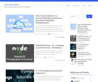 Letslearnabout.net(Let's learn about) Screenshot