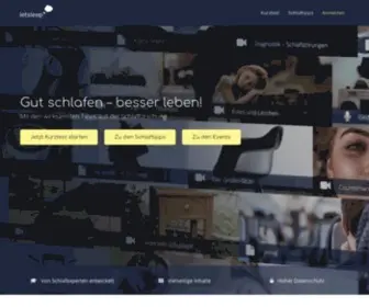 Letsleep.de(Home) Screenshot