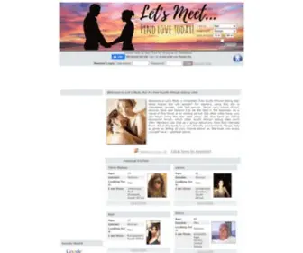 Letsmeet.co.za(The best 100% free dating site in South Africa) Screenshot