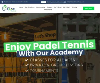 Letspadelacademy.com(Lets Padel Academy) Screenshot