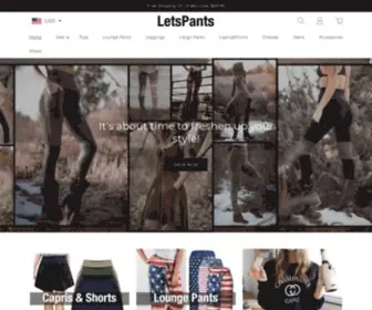 Letspants.com(Shop Pants;Comfy Pants;Buy Pants) Screenshot