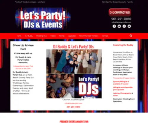 Letspartydjs.net(DJs & More Serving Palm Beach) Screenshot