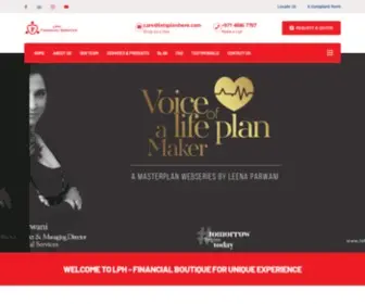Letsplanhere.com(LPH Financial Services Home) Screenshot