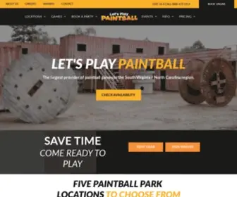 Letsplaypaintball.com(Let's Play Paintball) Screenshot