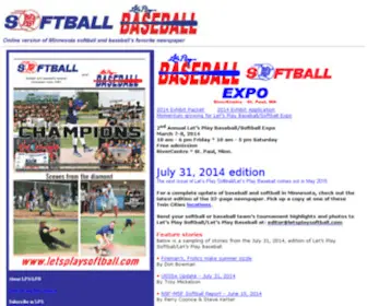 Letsplaysoftball.com(Let's Play Softball) Screenshot