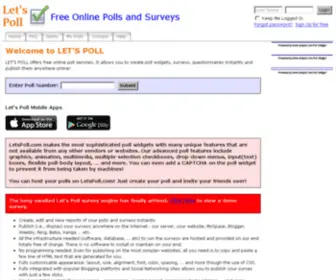 Letspoll.com(Free online polls) Screenshot