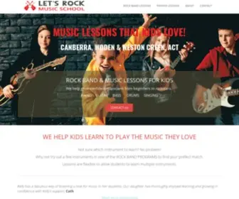 Letsrock.com.au(Music Lessons Kids Love) Screenshot