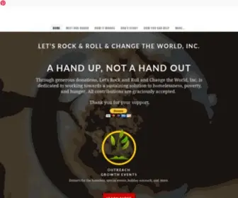 Letsrockandrollandchangetheworld.org(Let's Rock and Roll and Change The World 1 Tiny Home At a Time Dedicated to Working Towards a Solution to Homelessness) Screenshot