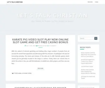 Letstalkchristian.com(For There is power in the name of jesus) Screenshot