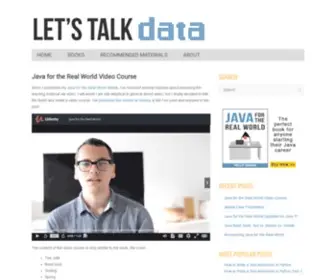 Letstalkdata.com(Let's Talk Data) Screenshot