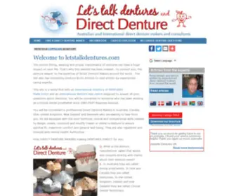 Letstalkdentures.com(Let's Talk Dentures) Screenshot