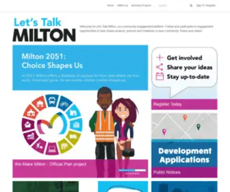 Letstalkmilton.ca(Let's Talk Milton) Screenshot
